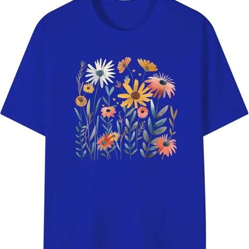 61d0pThRy8L._AC_SX679_ Women's Floral Graphic T-Shirt