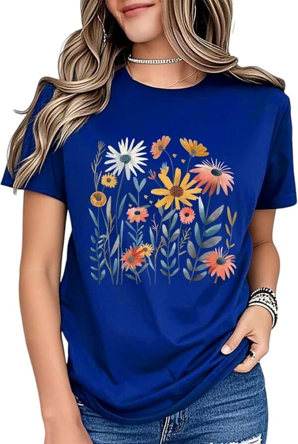 71e4gS+ZwrL._AC_SX679_ Women's Floral Graphic T-Shirt